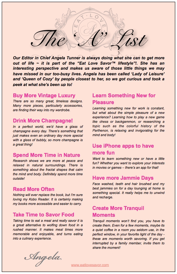 editorial the A list