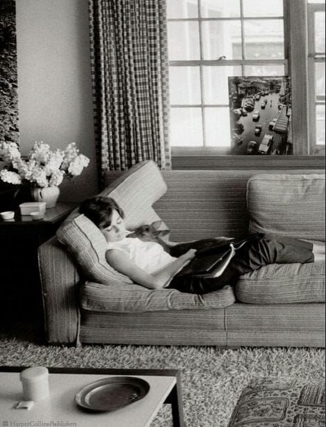 Audrey Hepburn at home