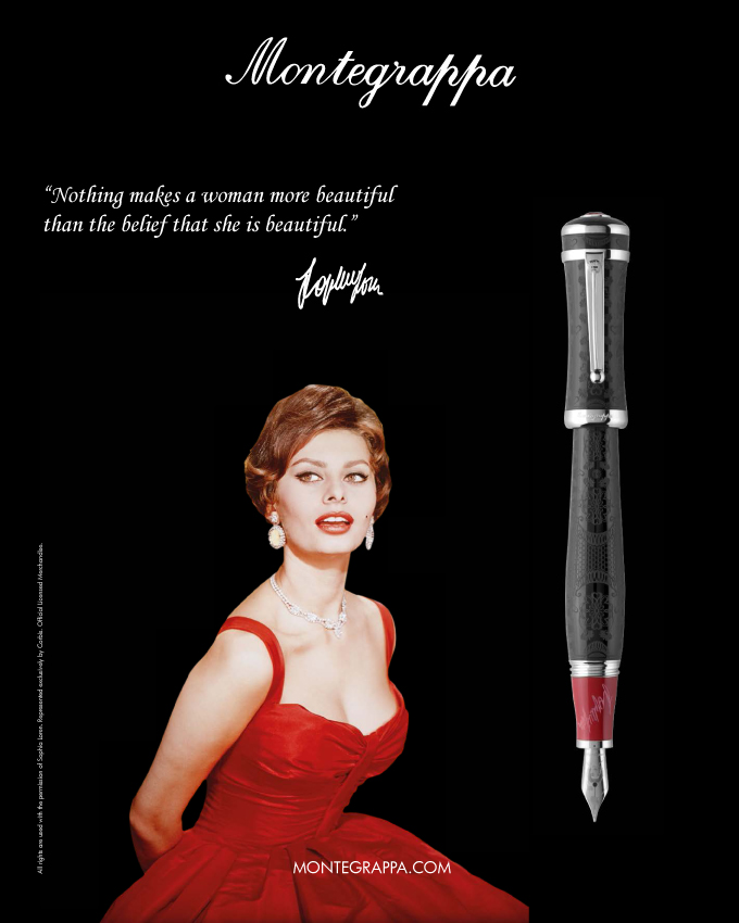 Montegrappa Icons Collection Honors Sophia Loren 5 Sophia_Loren_ADV_layout_O