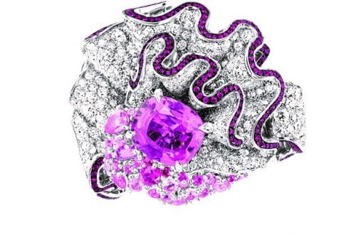 Fine Jewelry: Soie Dior unfolding like precious waves of glimmering ribbons of silk 5 Fronce Saphir Rose Ring Fine Jewelry: Soie Dior unfolding like precious waves of glimmering ribbons of silk - EAT LOVE SAVOR International luxury lifestyle magazine and bookazines