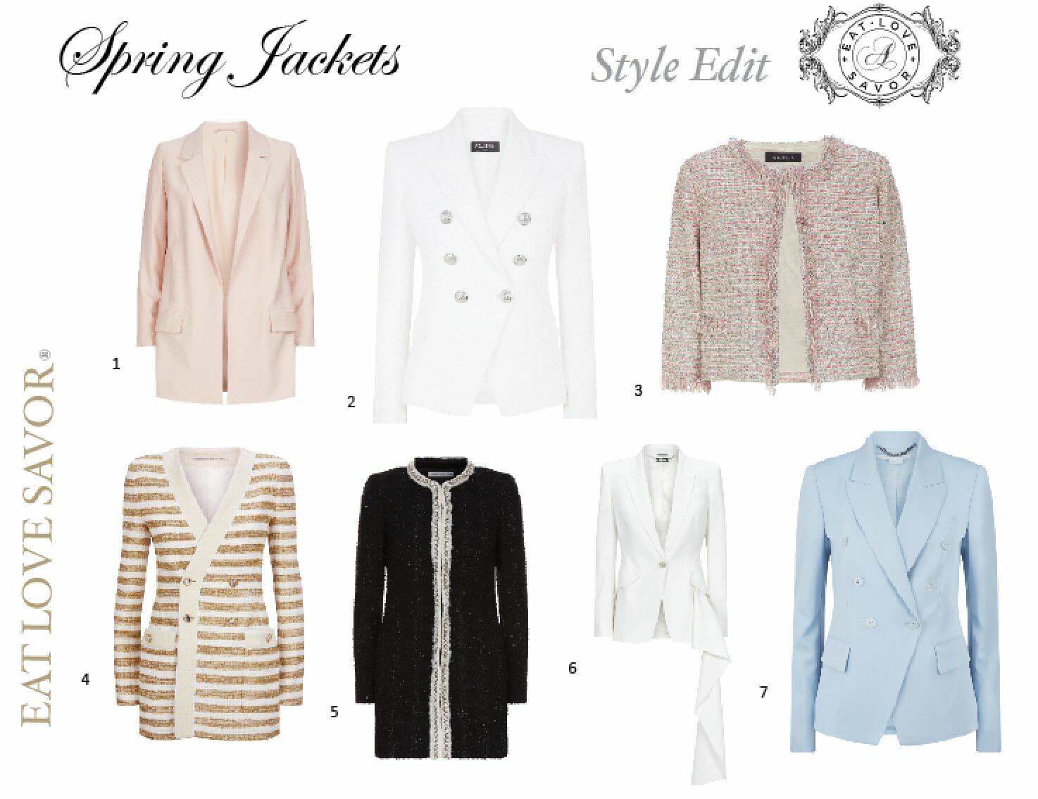 spring luxury jackets - eat love savor - luxury lifestyle magazine