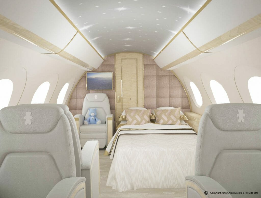 The World's First Flying Nursery: The height of luxury for UHNW clients families 4 Private Jet Design - The World’s First, Flying Nursery - eat love savor luxury lifestyle magazine