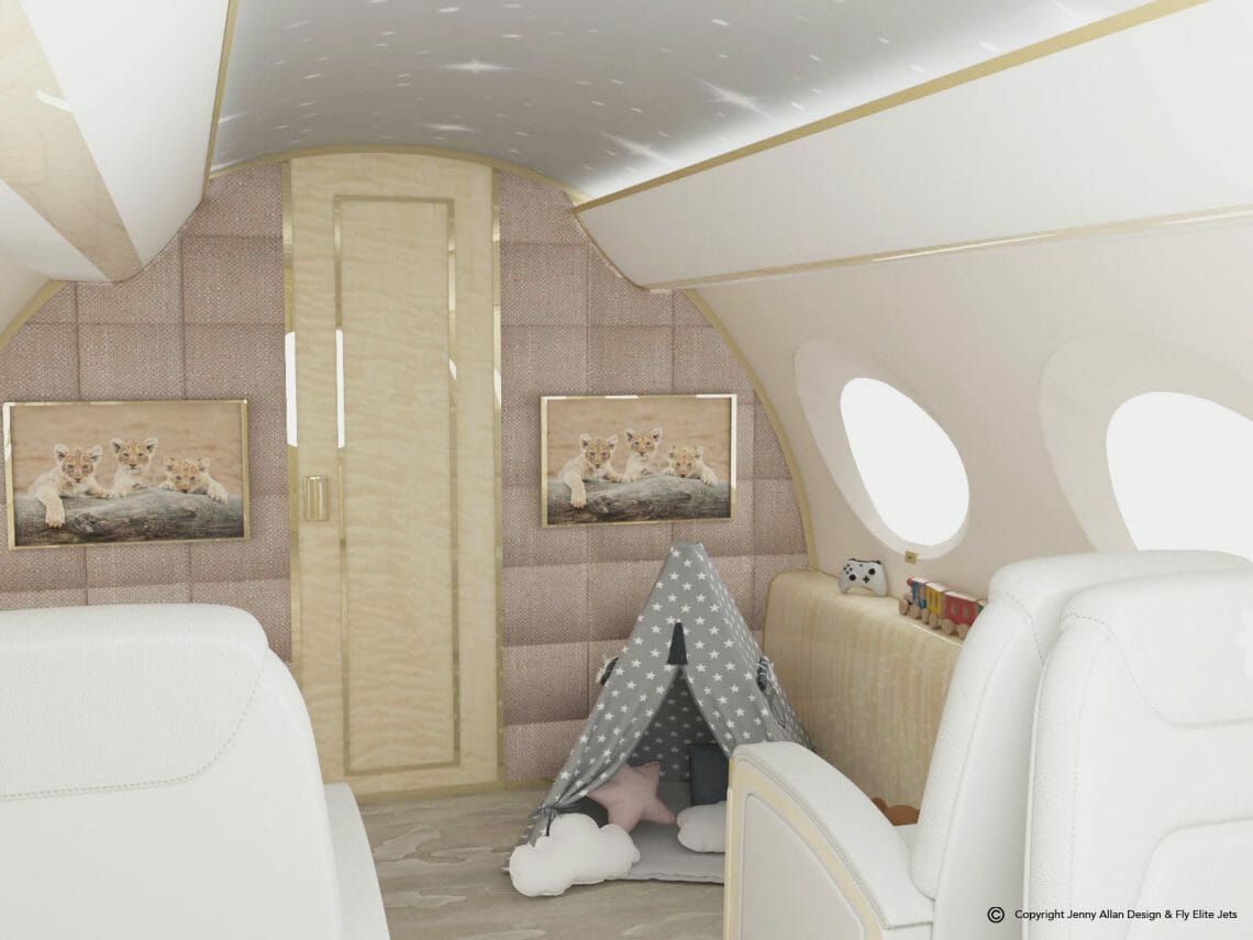 The World's First Flying Nursery: The height of luxury for UHNW clients families 1 3 Nursery Jet G650 Toy Wigwam1 The World's First Flying Nursery: The height of luxury for UHNW clients families - EAT LOVE SAVOR International Luxury Lifestyle Magazine