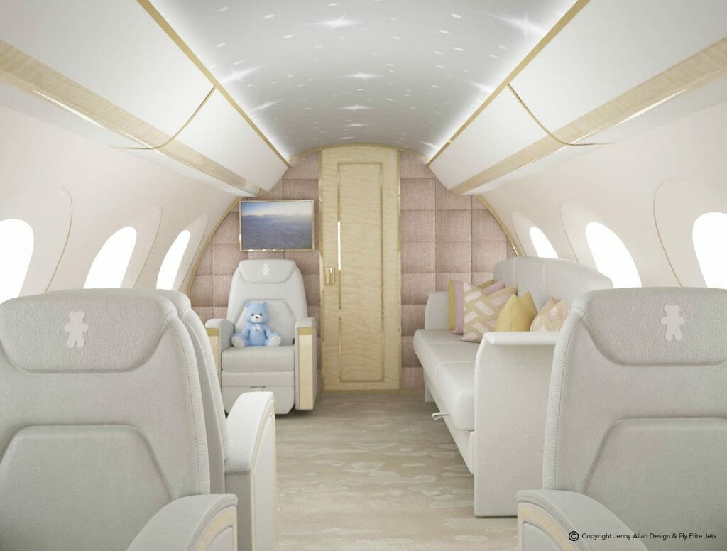 The World's First Flying Nursery: The height of luxury for UHNW clients families 2 Private Jet Design - The World’s First, Flying Nursery - eat love savor luxury lifestyle magazine