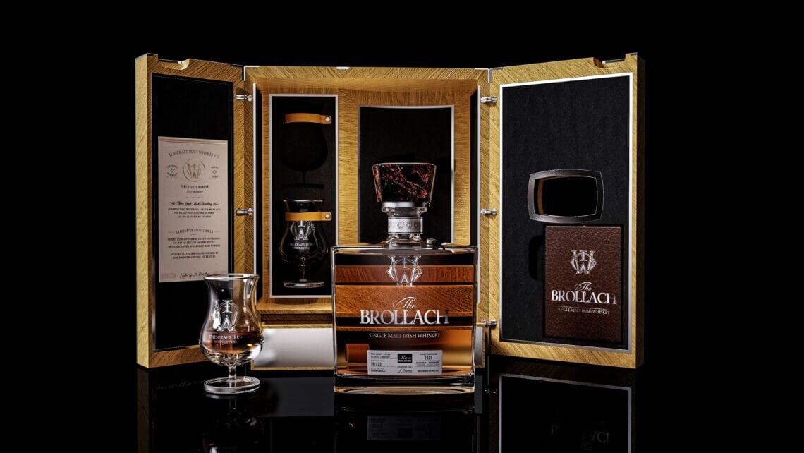 Discover Limited Edition 20-Year Brollach Single-Malt Irish Whisky 3 The Brollach Box Open 2 Discover Limited Edition 20-Year Brollach Single-Malt Irish Whisky - EAT LOVE SAVOR International Luxury Lifestyle Magazine