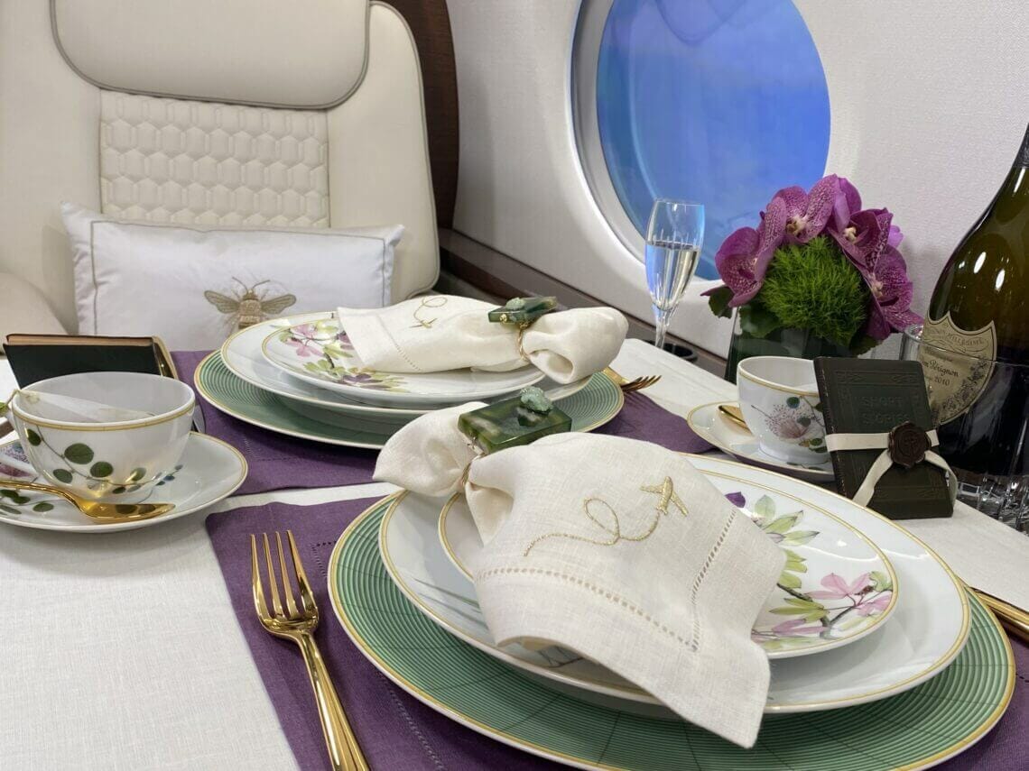 International Jet Interiors X SFERRA Summer Soiree at 40,000 Feet 3 international jet interiors 1 International Jet Interiors X SFERRA Summer Soiree at 40,000 Feet - EAT LOVE SAVOR International Luxury Lifestyle Magazine